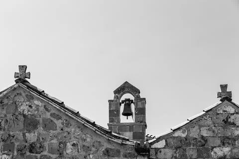 Bell tower in monochrome Stock Photos