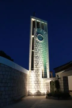 Bell tower in the night Foto stock