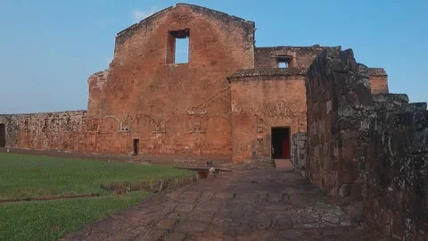 Bell Tower in Ruins. Stock Footage 314746817