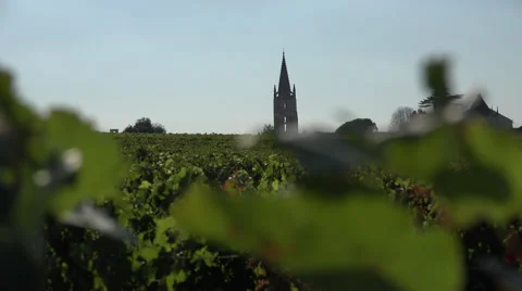 Bell tower of Saint Emilion Video stock 55559381