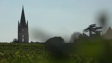 Bell tower of Saint Emilion Video stock 55560359