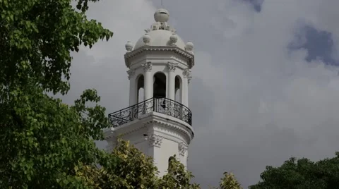 Bell Tower in Santo Domingo Stock Footage 40574290