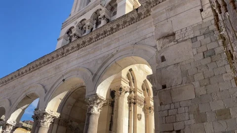 Bell Tower of St. Domnius Cathedral Stock Footage 328093472