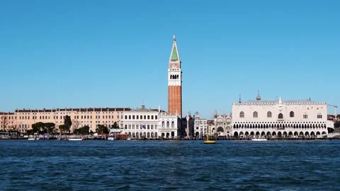 Bell Tower of St. Mark's in Venice Stock Footage 262426153