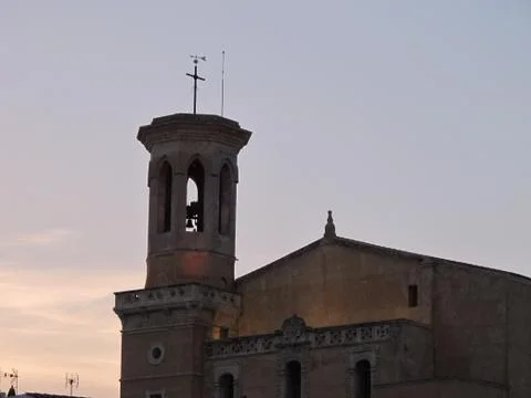 Bell tower at sunset Stock Photos