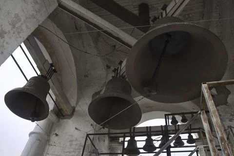 Bell tower, temple. Stock Photos