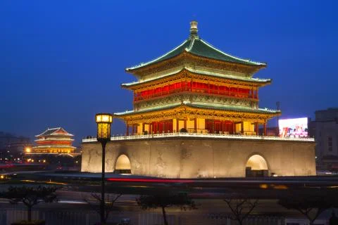 Bell tower in Xi'an Stock Photos