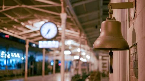 Bell in Train Station Stock Photos
