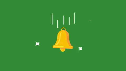 Bell transition icon animation. Video stock 168012957