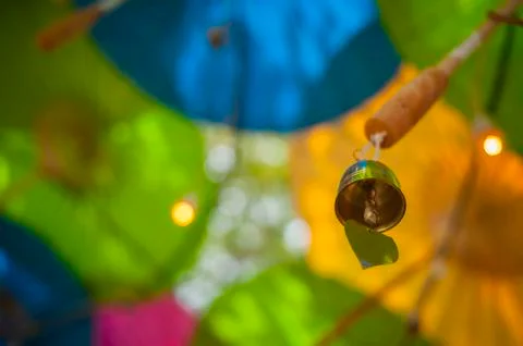Bell used in Buddhist 写真素材