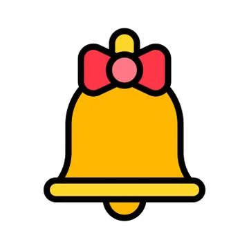 Bell vector, Easter filled icon editable stroke Stock Illustration