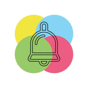 Bell vector icon Stock Illustration