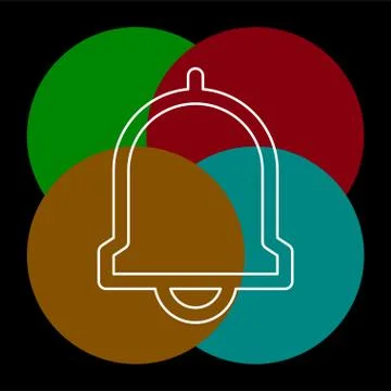 Bell vector icon Stock Illustration