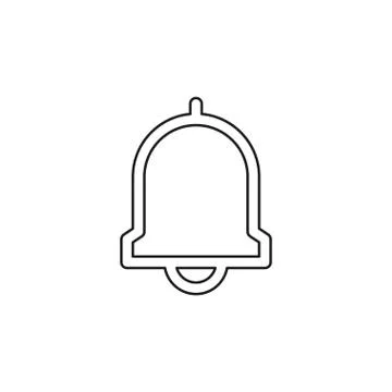 Bell vector icon Stock Illustration