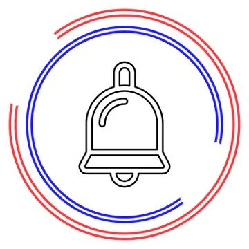 Bell vector icon Stock Illustration