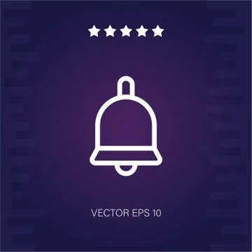 Bell vector icon Stock Illustration