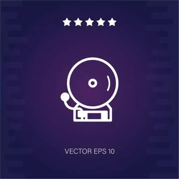 Bell vector icon Stock Illustration