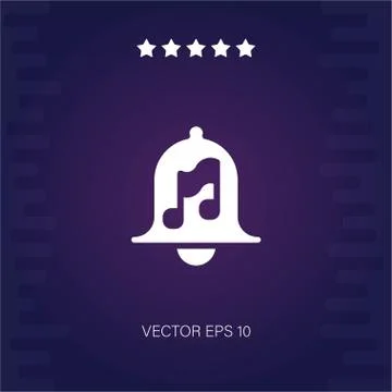 Bell vector icon Stock Illustration