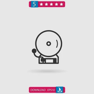 Bell vector icon Stock Illustration