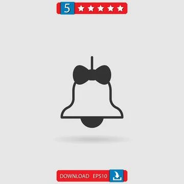 Bell vector icon Stock Illustration