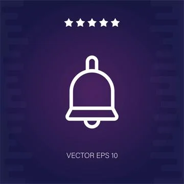 Bell vector icon Stock Illustration