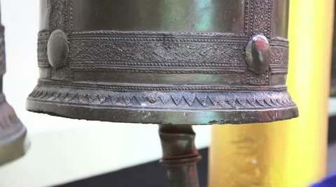 Bell in Wat Prathat Doi Suthep  pagoda Stock Footage 59304592
