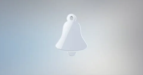 Bell White 3d Icon Stock Footage 67103560