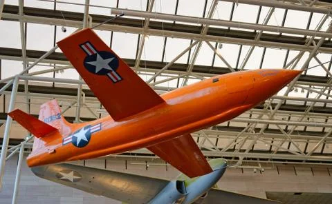 Bell X-1 experimental rocket engine-powered aircraft Stock Photos