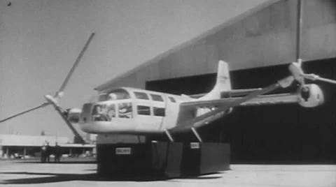 Bell XV-3 Helicopter Stock-Footage 43390877