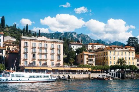 Bellagio ferry terminal Stock Photos