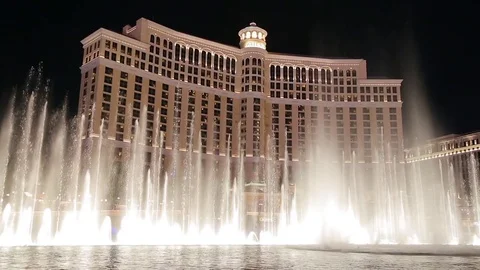 Las Vegas: Strip Photo Bellagio Fountain & Water Show Las -  Australia