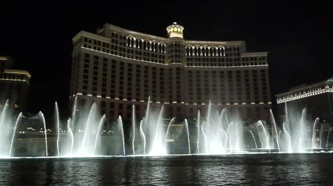 Bellagio fountain2 Video stock 1065193