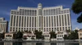 Bellagio Hotel Casino Music Fountain Las Vegas Strip Nevada Vibrant Famous Place HD Footage
