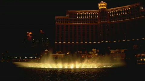 BellagioFountainDisplay Stock Footage 451641