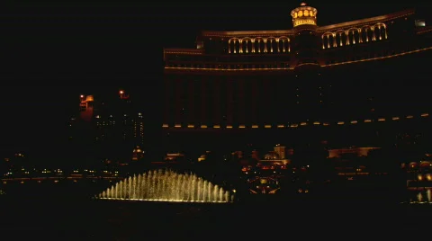 BellagioFountainDisplay2 Stock Footage 454095