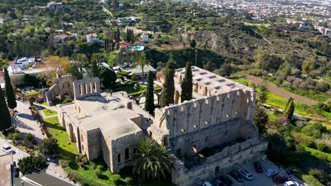 Bellapais Abbey, Cyprus 스톡 동영상 317805752