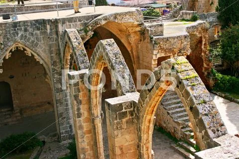 Bellapais abbey Stock Photos