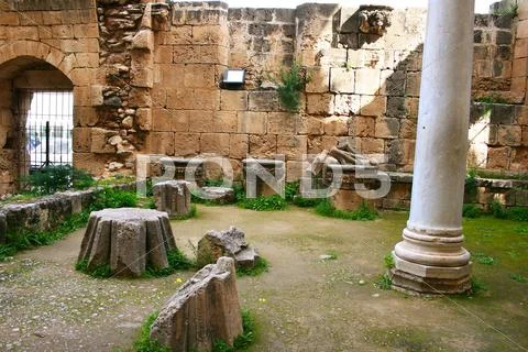 Bellapais abbey Stock Photos