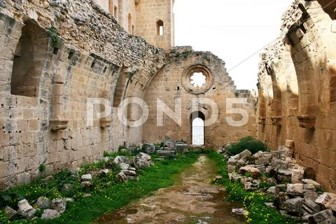 Bellapais abbey Stock Photos