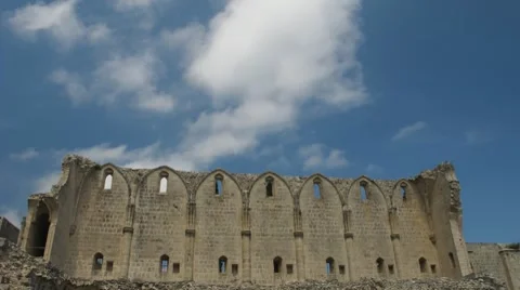 Bellapais Stock Footage 7904263