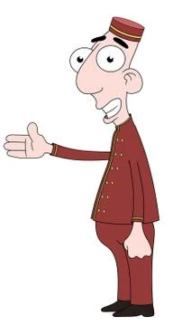 Bellboy Stock Illustration
