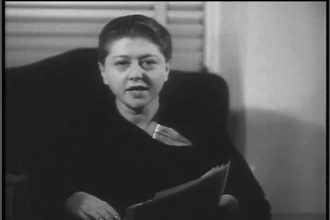 Belle Bart makes planetary predictions for 1936 Stock Footage 85663915