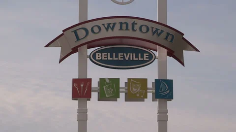 Belleville Ontario spring flood Stock Footage 37137413