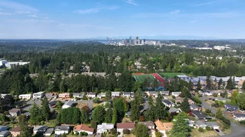 Bellevue Park Aerial Stock Footage 306018573