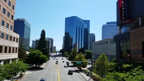 BELLEVUE WA, SKYLINE Stock Footage 78192928