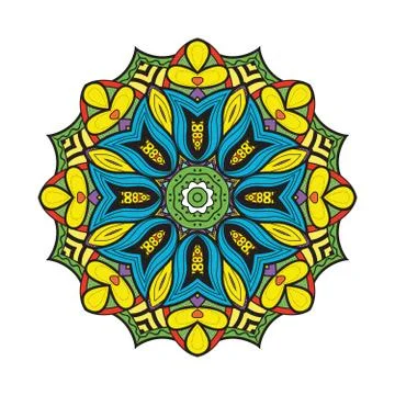 Bellflower mandala Stock Illustration