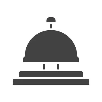 Bellhop Bell icon vector image. Stock Illustration
