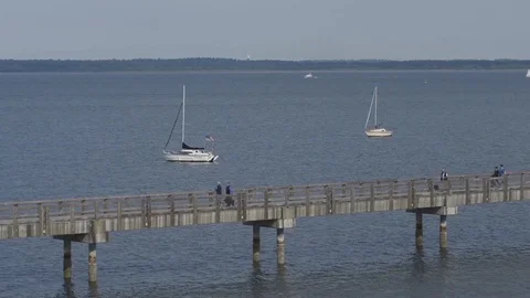 Bellingham Boardwalk Stock Footage 93431706