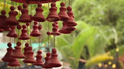 Bells and nature Stock Footage 22137683