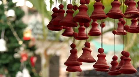 Bells and nature Stock Footage 22140088